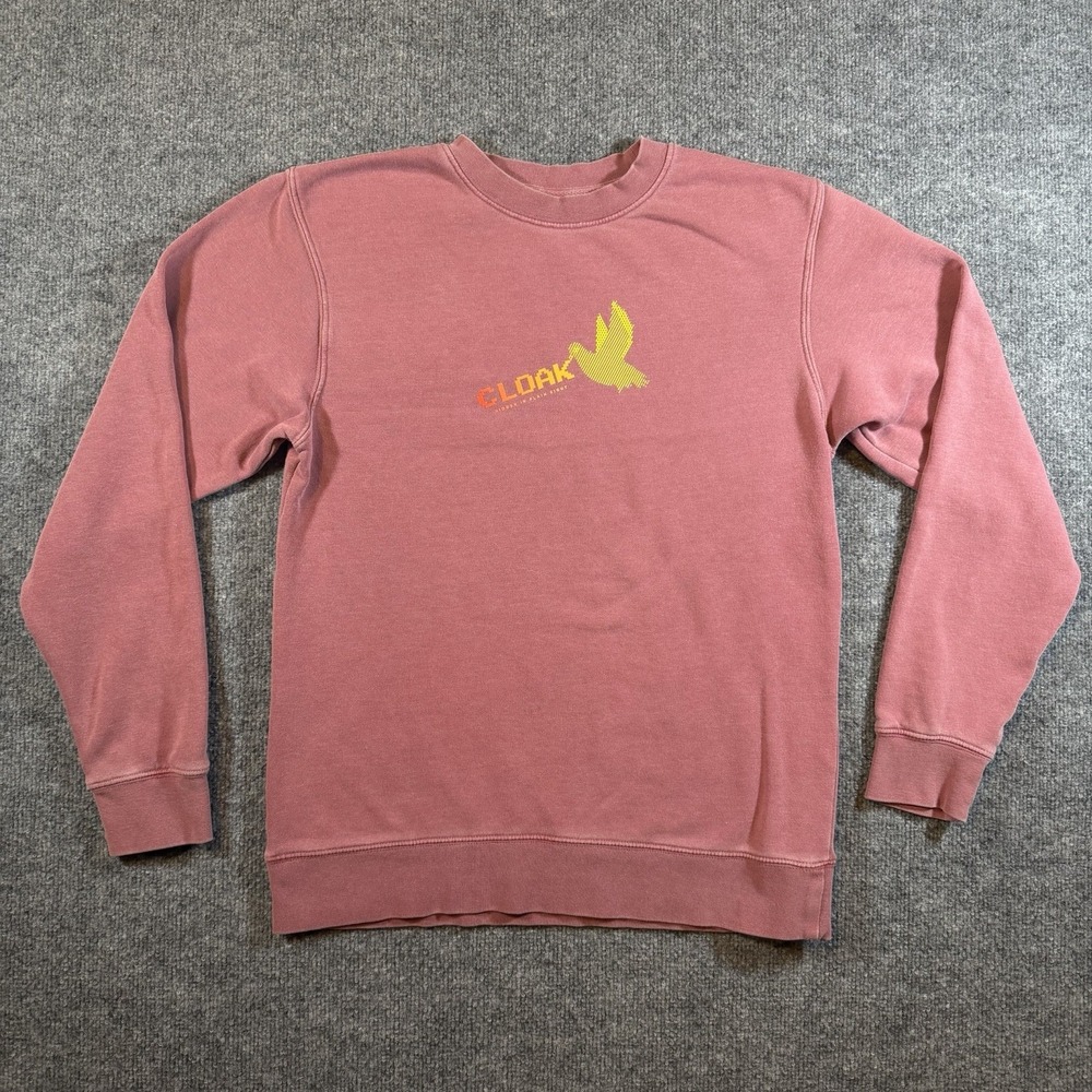 CLOAK Bird Powerline Graphic Print‎ Logo Crewneck Sweater Small Markiplier